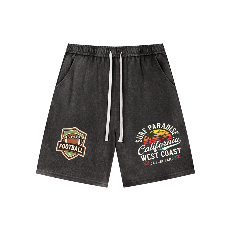 Men’s Vintage Wash Drawstring Shorts