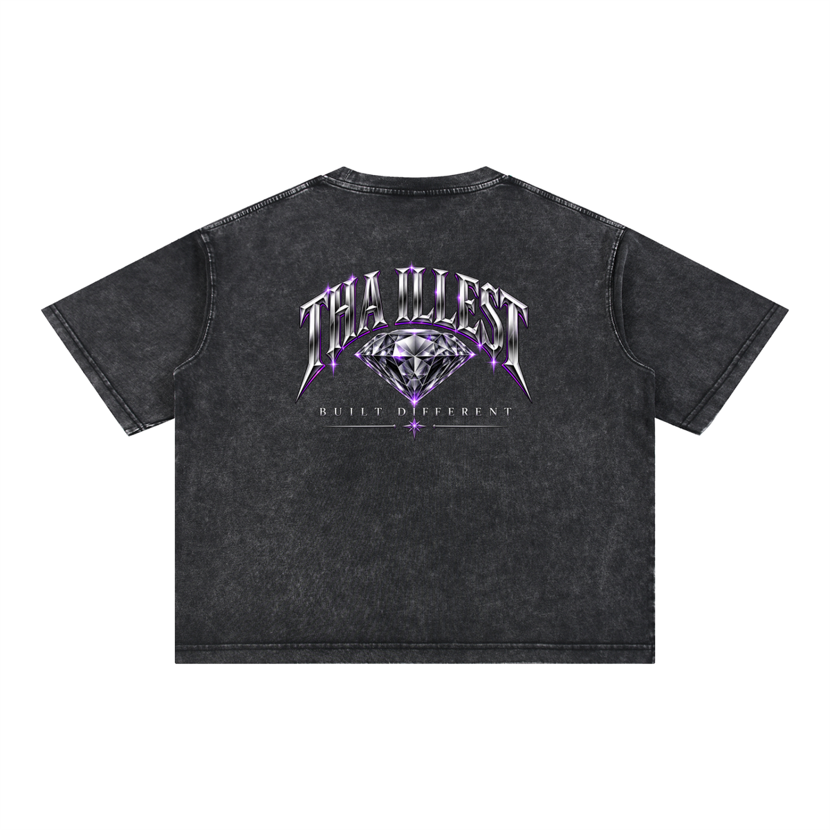 Mineral Wash Boxy Cotton T-Shirt - Tha illest clothes Exclusive Shirt Set
