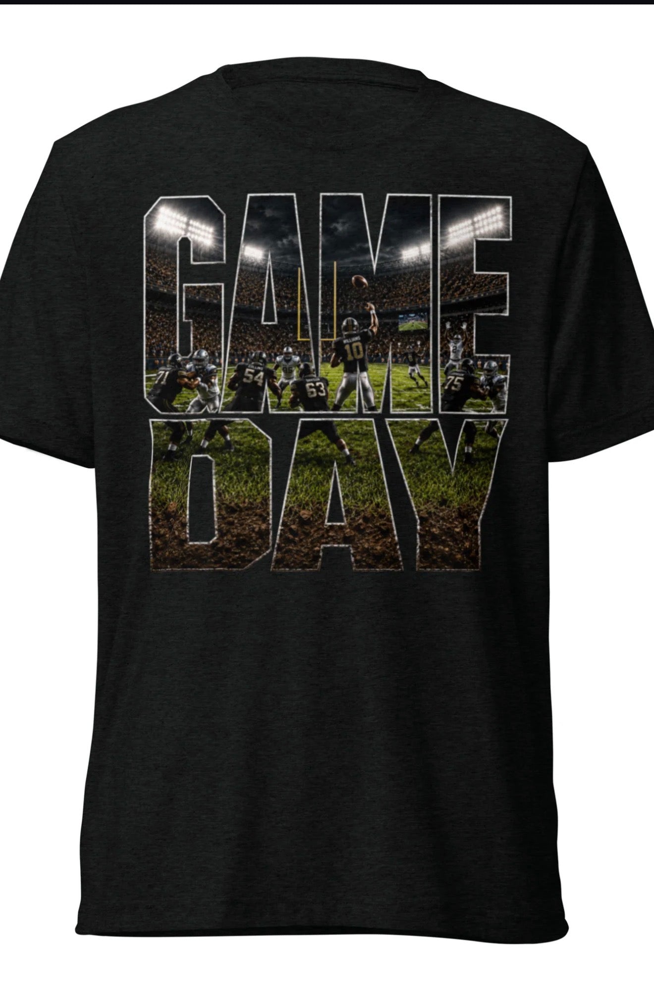 Black GAME DAY football shirt