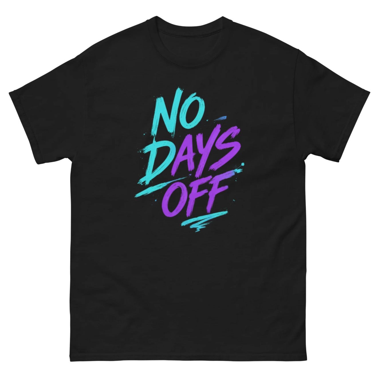 Black NO DAYS OFF shirt