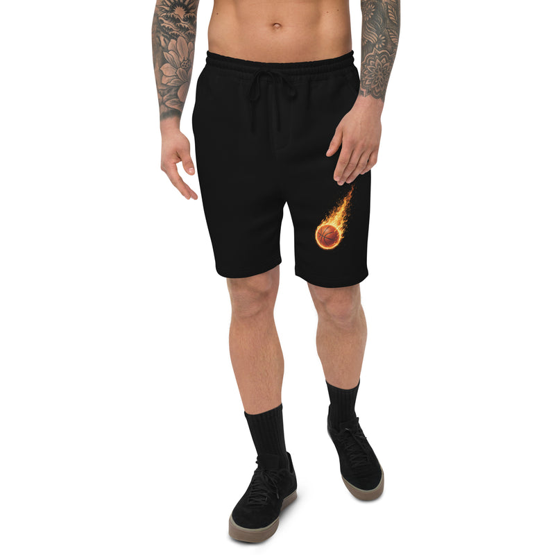 Men's fleece shorts - BBALL FIRE Edition
